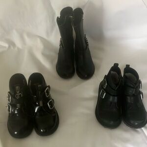 Kids Black Boots